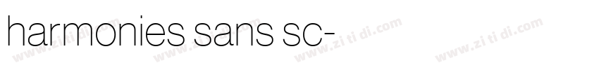 harmonies sans sc字体转换